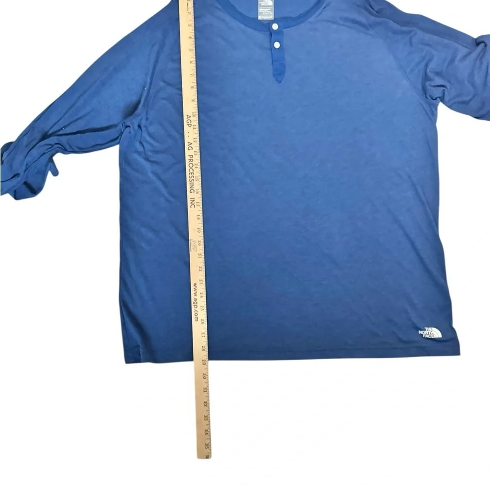 The North Face FlashDry Henley Long Sleeve Shirt Men’s XXL Blue Gorpcore Outdoor